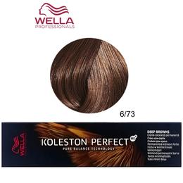 Vopsea Crema Permanenta – Wella Professionals Koleston Perfect ME+ Deep Browns, nuanta 6/73 Blond Inchis Maro Auriu cu comanda online