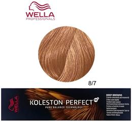 Vopsea Crema Permanenta – Wella Professionals Koleston Perfect ME+ Deep Browns, nuanta 8/7 Blond Deschis Castaniu cu comanda online