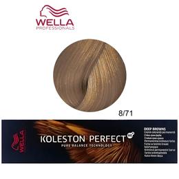 Vopsea Crema Permanenta – Wella Professionals Koleston Perfect ME+ Deep Browns, nuanta 8/71 Blond Deschis Maro Cenusiu cu comanda online