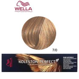 Vopsea Crema Permanenta – Wella Professionals Koleston Perfect ME+ Pure Naturals, nuanta 7/0 Blond Mediu cu comanda online