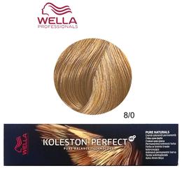 Vopsea Crema Permanenta – Wella Professionals Koleston Perfect ME+ Pure Naturals, nuanta 8/0 Blond Deschis Natural cu comanda online