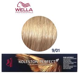 Vopsea Crema Permanenta – Wella Professionals Koleston Perfect ME+ Pure Naturals, nuanta 9/01 Blond Luminos Natural Cenusiu cu comanda online