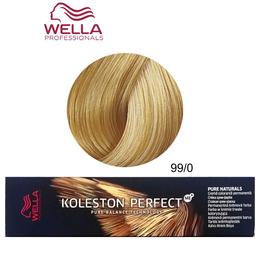 Vopsea Crema Permanenta – Wella Professionals Koleston Perfect ME+ Pure Naturals, nuanta 99/0 Blond Luminos Intens cu comanda online