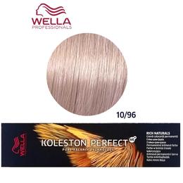 Vopsea Crema Permanenta – Wella Professionals Koleston Perfect ME+ Rich Naturals, nuanta 10/96 Blond Luminos Deschis Perlat Violet cu comanda online