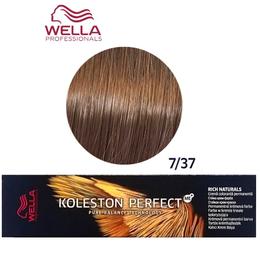 Vopsea Crema Permanenta – Wella Professionals Koleston Perfect ME+ Rich Naturals, nuanta 7/37 Blond Mediu Auriu Castaniu cu comanda online