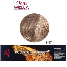 Vopsea Crema Permanenta – Wella Professionals Koleston Perfect ME+ Rich Naturals, nuanta 8/97 Blond Deschis Albastru Maro cu comanda online
