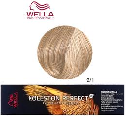 Vopsea Crema Permanenta – Wella Professionals Koleston Perfect ME+ Rich Naturals, nuanta 9/1 Blond Luminos Cenusiu cu comanda online