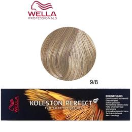 Vopsea Crema Permanenta – Wella Professionals Koleston Perfect ME+ Rich Naturals, nuanta 9/8 Blond Luminos Albastrui cu comanda online