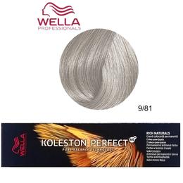 Vopsea Crema Permanenta – Wella Professionals Koleston Perfect ME+ Rich Naturals, nuanta 9/81 Blond Deschis Perlat Cenusiu cu comanda online