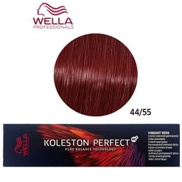 Vopsea Crema Permanenta – Wella Professionals Koleston Perfect ME+ Vibrant Reds, nuanta 44/55 Castaniu Mediu Intens Mahon Intens cu comanda online
