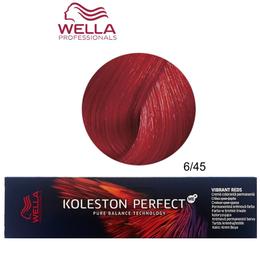 Vopsea Crema Permanenta – Wella Professionals Koleston Perfect ME+ Vibrant Reds, nuanta 6/45 Blond Inchis Intens Rosu Mahon cu comanda online
