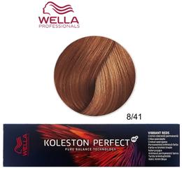Vopsea Crema Permanenta – Wella Professionals Koleston Perfect ME+ Vibrant Reds, nuanta 8/41 Blond Deschis Aramiu Cenusiu cu comanda online