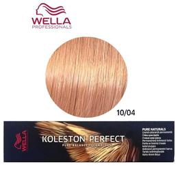 Vopsea Crema Permanenta – Wella Professionals Koleston Perfect Pure Naturals, nuanta 10/04 Blond Luminos Deschis Roscat Natural cu comanda online