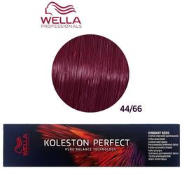 Vopsea Crema Permanenta – Wella Professionals Koleston Perfect Vibrant Reds, nuanta 44/66 Castaniu Mediu Intens Violet Intens cu comanda online