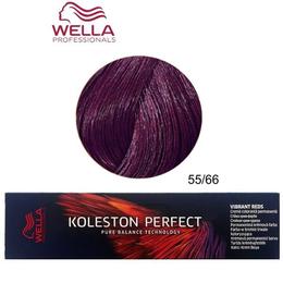 Vopsea Crema Permanenta – Wella Professionals Koleston Perfect Vibrant Reds, nuanta 55/66 Castaniu Deschis Intens Violet Intens cu comanda online
