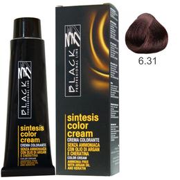 Vopsea Crema fara Amoniac – Black Professional Line Sintesis Color Cream Ammonia Free, nuanta 6.31 Havana Brown, 100ml cu comanda online