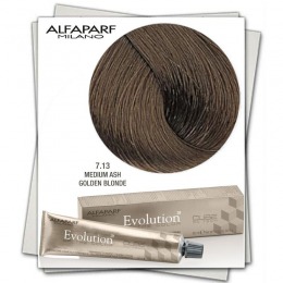 Vopsea Permanenta - Alfaparf Milano Evolution of the Color nuanta 7.13 Medium Ash Golden Blonde cu comanda online
