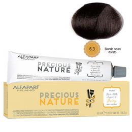 Vopsea Permanenta Fara Amoniac – Alfaparf Milano Precious Nature Ammonia-Free Permanent Hair Color, nuanta 6.3 Biondo Scuro Dorato cu comanda online