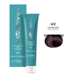 Vopsea Permanenta - Oyster Cosmetics Perlacolor Professional Hair Coloring Cream nuanta 4/2 Castano Irise cu comanda online