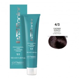 Vopsea Permanenta - Oyster Cosmetics Perlacolor Professional Hair Coloring Cream nuanta 4/3 Castano Dorato cu comanda online