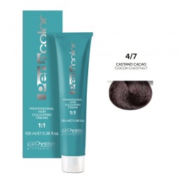 Vopsea Permanenta – Oyster Cosmetics Perlacolor Professional Hair Coloring Cream nuanta 4/7 Castano Cacao cu comanda online