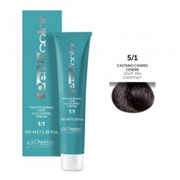 Vopsea Permanenta – Oyster Cosmetics Perlacolor Professional Hair Coloring Cream nuanta 5/1 Castano Chiaro Cenere cu comanda online