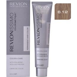 Vopsea Permanenta – Revlon Professional Revlonissimo Colorsmetique Permanent Hair Color, nuanta 6.12 Dark Pearly Blonde, 60ml cu comanda online