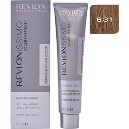 Vopsea Permanenta – Revlon Professional Revlonissimo Colorsmetique Permanent Hair Color, nuanta 6.31 Dark Beige Blonde, 60ml cu comanda online