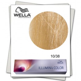 Vopsea Permanenta – Wella Professionals Illumina Color Nuanta 10/38 blond luminos deschis auriu albastru cu comanda online