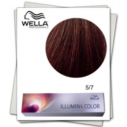 Vopsea Permanenta – Wella Professionals Illumina Color Nuanta 5/7 castaniu deschis maro cu comanda online