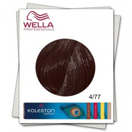 Vopsea Permanenta – Wella Professionals Koleston Perfect nuanta 4/77 castaniu mediu castaniu intens cu comanda online