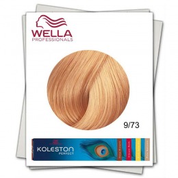 Vopsea Permanenta – Wella Professionals Koleston Perfect nuanta 9/73 blond luminos castaniu roscat cu comanda online