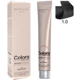 Vopsea Profesionala cu Extract de Goji – Maxxelle Colora Ultracolor Antiage Haircolor, nuanta 1.0 Black cu comanda online