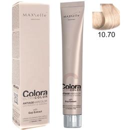 Vopsea Profesionala cu Extract de Goji – Maxxelle Colora Ultracolor Antiage Haircolor, nuanta 10.70 Beige Platinum Blonde cu comanda online