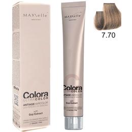 Vopsea Profesionala cu Extract de Goji – Maxxelle Colora Ultracolor Antiage Haircolor, nuanta 7.70 Blonde Beige cu comanda online
