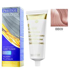 Vopsea de Par Semi-Permanenta Rosa Impex Prestige VIP's BeBlonde Hair Toner, nuanta BB09 Rose Pearl, 100ml cu comanda online