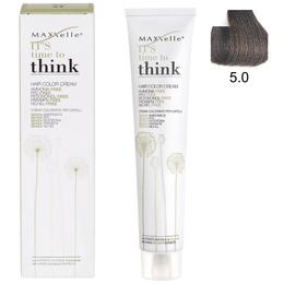 Vopsea de Par fara Amoniac cu Ulei de Argan – Maxxelle Think Hair Color Cream Ammonia-Free, nuanta 5.0 Light Chestnut cu comanda online