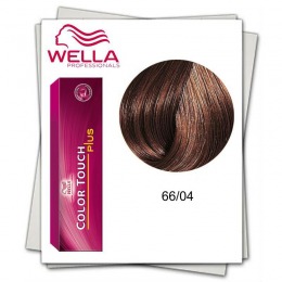 Vopsea fara Amoniac – Wella Professionals Color Touch Plus nuanta 66/04 rosu blond inchis intens cu comanda online