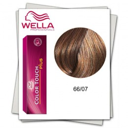 Vopsea fara Amoniac - Wella Professionals Color Touch Plus nuanta 66/07 blond inchis intens natural castaniu cu comanda online