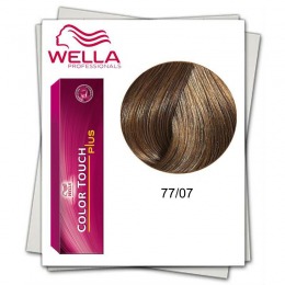 Vopsea fara Amoniac – Wella Professionals Color Touch Plus nuanta 77/07 blond mediu intens natural castaniu cu comanda online