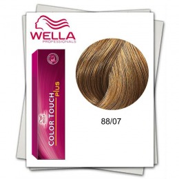 Vopsea fara Amoniac - Wella Professionals Color Touch Plus nuanta 88/07 blond deschis intens natural castaniu cu comanda online