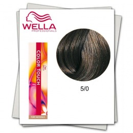 Vopsea fara Amoniac - Wella Professionals Color Touch nuanta 5/0 castaniu deschis cu comanda online
