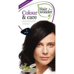 Vopsea par naturala, Colour & Care, 1 Black, Hairwonder cu comanda online